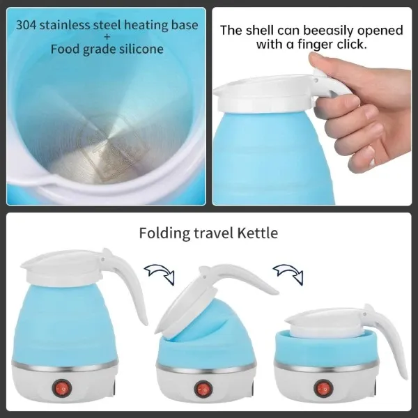 Foldable Travel Electric Kettle Mix Color