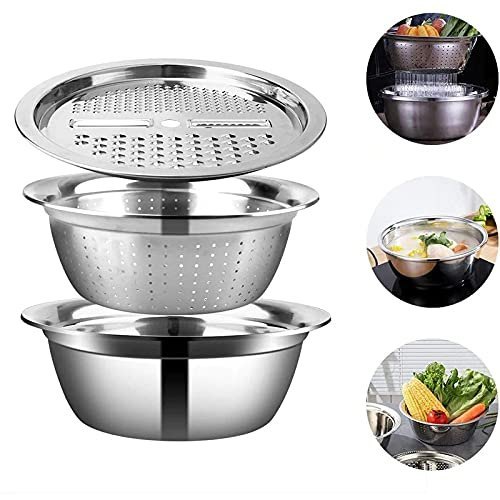 3-in-1-stainless-steel-drain-basket-vegetable-cutter-for-kitchen.jpeg 3 In 1 Stainless Steel Drain Basket Vegetable Cutter