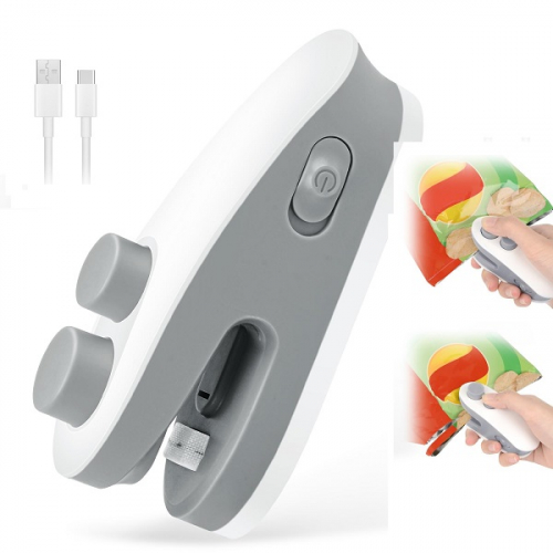 2 in 1 Rechargeable Mini Plastic Bag Sealing Machine Mix Color